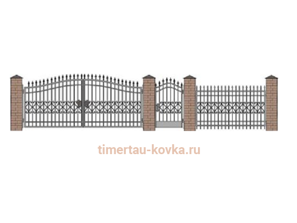 Забор кованый ЗК-38