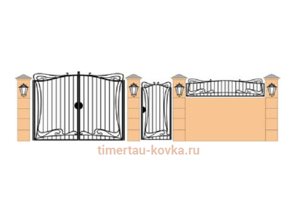 Забор кованый ЗК-81
